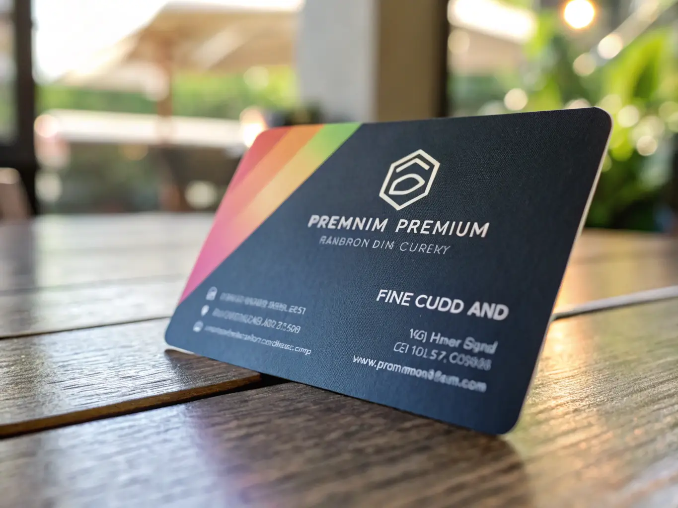 A professional photograph of a Ramp corporate card, emphasizing its sleek design and modern features, placed on a desk with a laptop and financial documents in the background.
